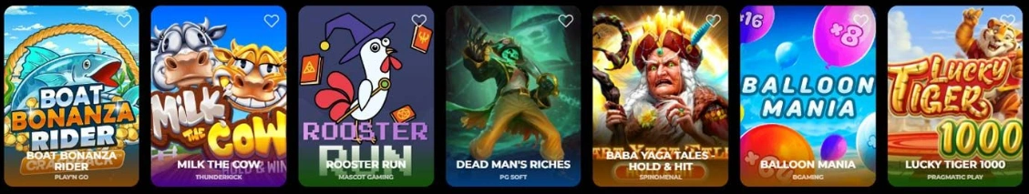 Latest new slot games added to Vipzino Casino game library