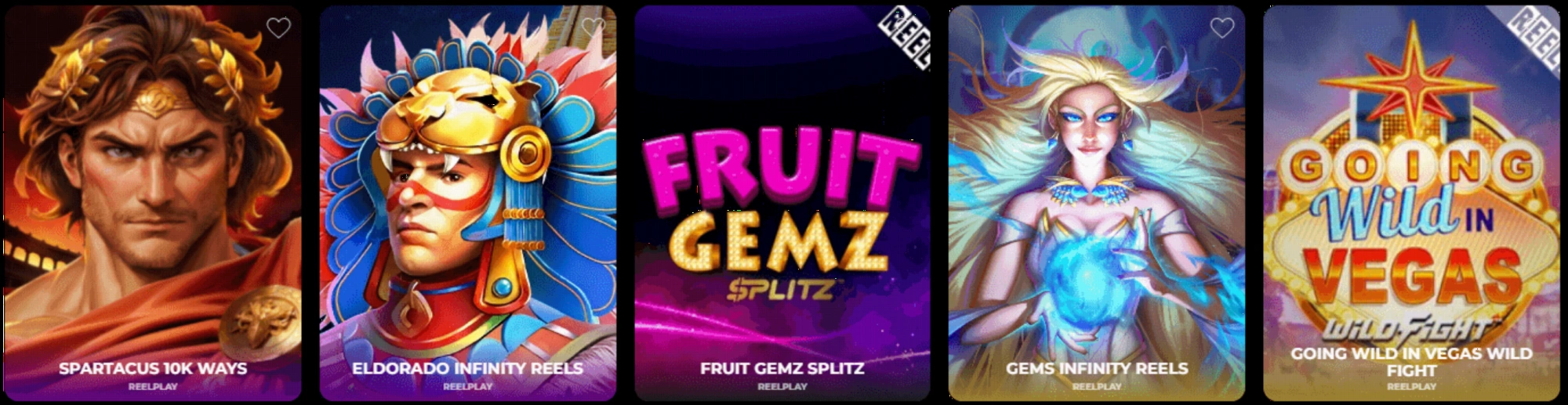 Popular slot games at Vipzino Casino including Book of Dead, Starburst, and Gonzo's Quest